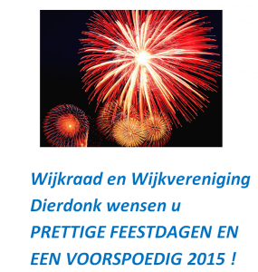 Beste wensen voor 2015 van wijkraad dierdonk